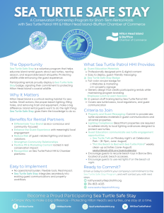 Sea Turtle Safe Stay Program